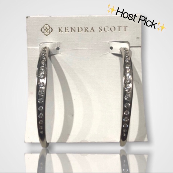 Kendra Scott Jewelry - 🎉HP🎉✨NWT Kendra Scott Silver Selena Hoop Earrings✨